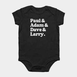 U2 Names List -- Retro Design Baby Bodysuit